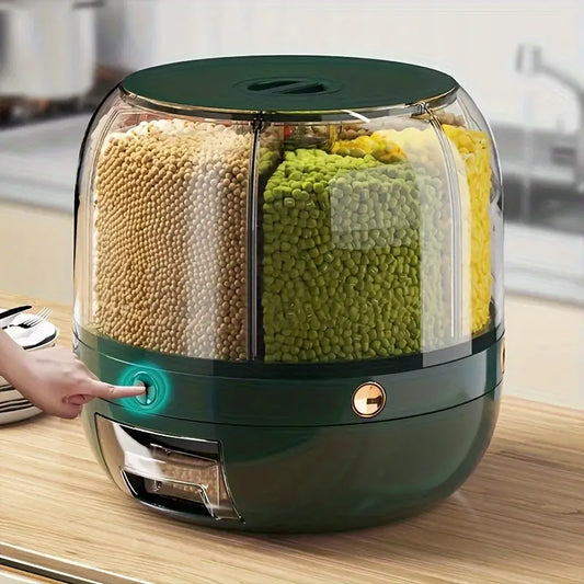 Contenedor Giratorio de Alimentos con Compartimentos - Alfa Store